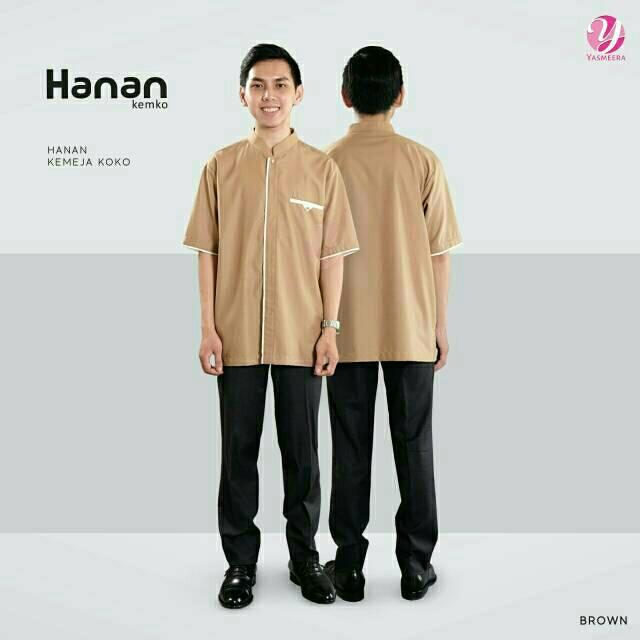 Kemeja Koko HANAN KEMKO by Yasmeera bahan Toyobo Fodu Bisa Sarimbit dengan istri :) (Black S)