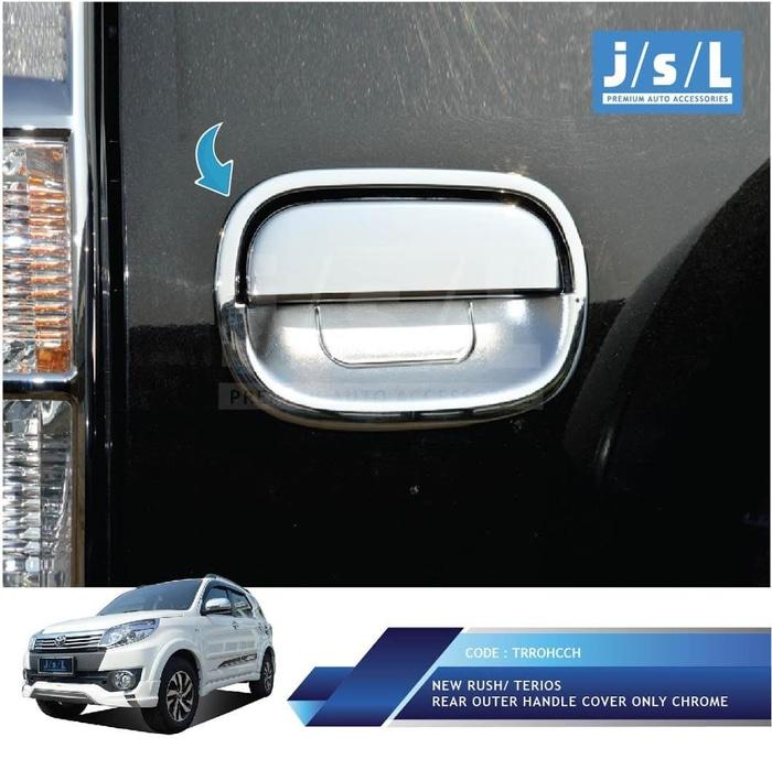 New Rush / Terios Rear Outer Handle Cover Chrome/Bingkai Pintu Bagasi Harga 45,000 rupiah*Gratis Ongkir