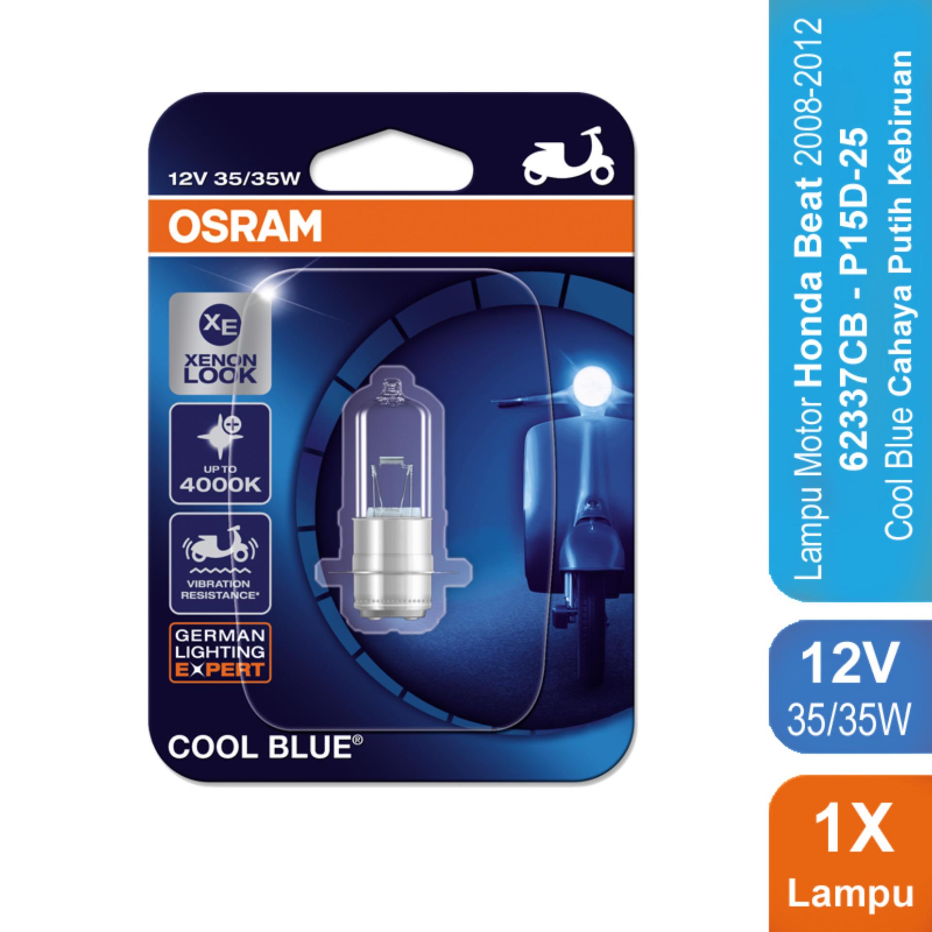 Osram Lampu Depan Motor Honda Beat 2008-2012 - 62337CB 35/35 12V P15D-25-1 Cool Blue