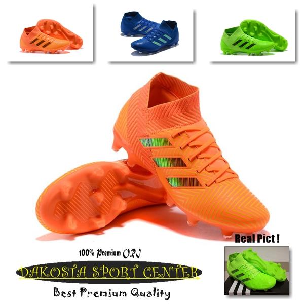 SEPATU BOLA - Soccer Adidas Nemeziz 18+ Three Colour, Blue, Greeen, Orange