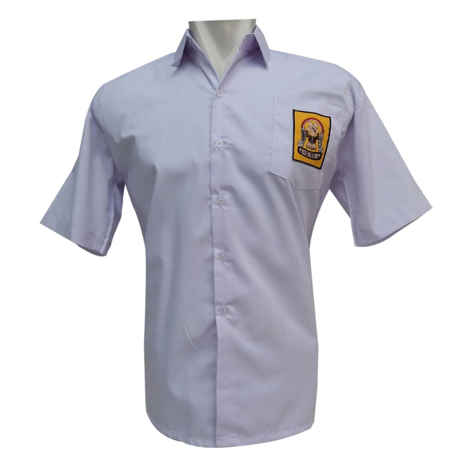 BAJU SEKOLAH PUTIH OSIS SMP HEM (FAMATEX BAGUS) +GRATIS DASI BIRU SMP & 1 BUKU BLOKNOTE, seragam sekolah seragam putih coklat celana sekolah rok sekolah jas sekolah, tas sekolah rangsel sepatu sekolah