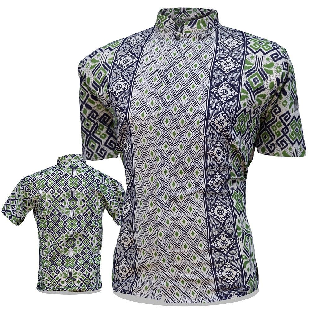 Batik Pekalongan / Fashion Pria / Kemeja Batik Pria Kerah Koko / Hem Batik Pria / Kemeja Batik Pria Lengan Pendek / Hem Batik Cowok / Hem Batik koko / Kemeja Koko / Baju Koko Batik / Baju Muslim Batik / Kemeja Muslim Pria / Baju Muslim Cowo / Batik Murah