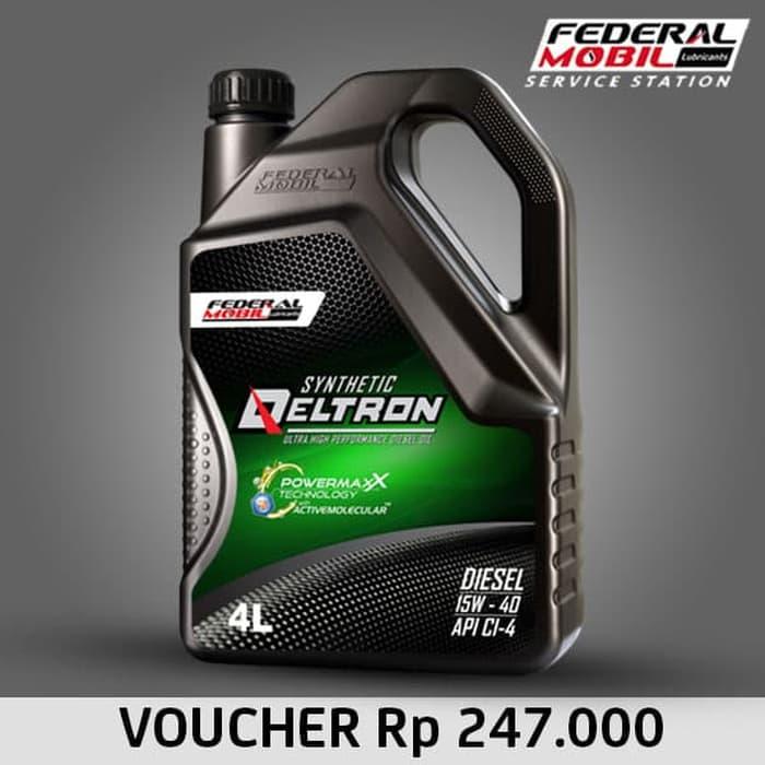 E-Voucher Retail Workshop Federal Mobil Deltron 15W 40 Synthetic 4L