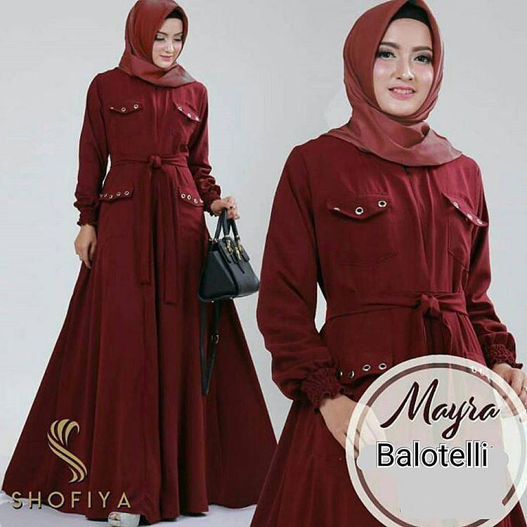 “BC MAYRA” Maxi Dress Syari Gamis Bahan Balotely Wolfice Katun Rubiah Spandek Panjang Hijab Casual Pakaian Wanita Trand Terbaru Fashionable