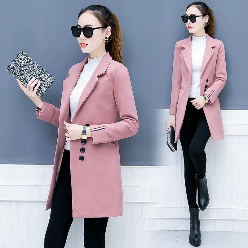 Jaket Gaya Korea Wol Wanita Model Setengah Panjang