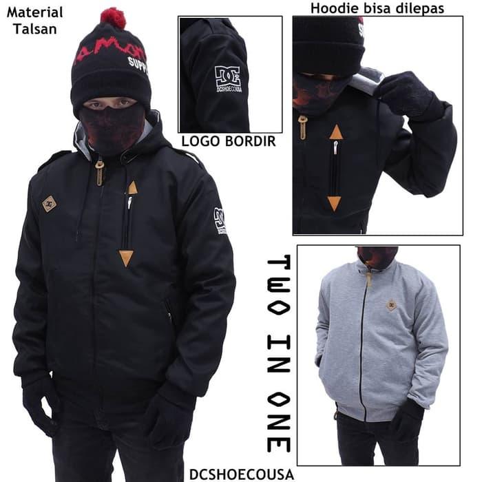 Harga Diskon!! JAKET BOLAK BALIK PRIA DC - ready stock