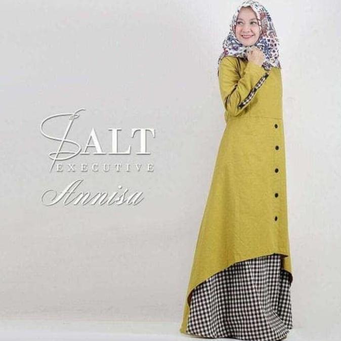 Diskon 35{55e037da9a70d2f692182bf73e9ad7c46940d20c7297ef2687c837f7bdb7b002} Baju Atasan Muslim Murah /Gamis Murah Annisa Dres Mustrad | Baju Lebaran Muslim Wanita