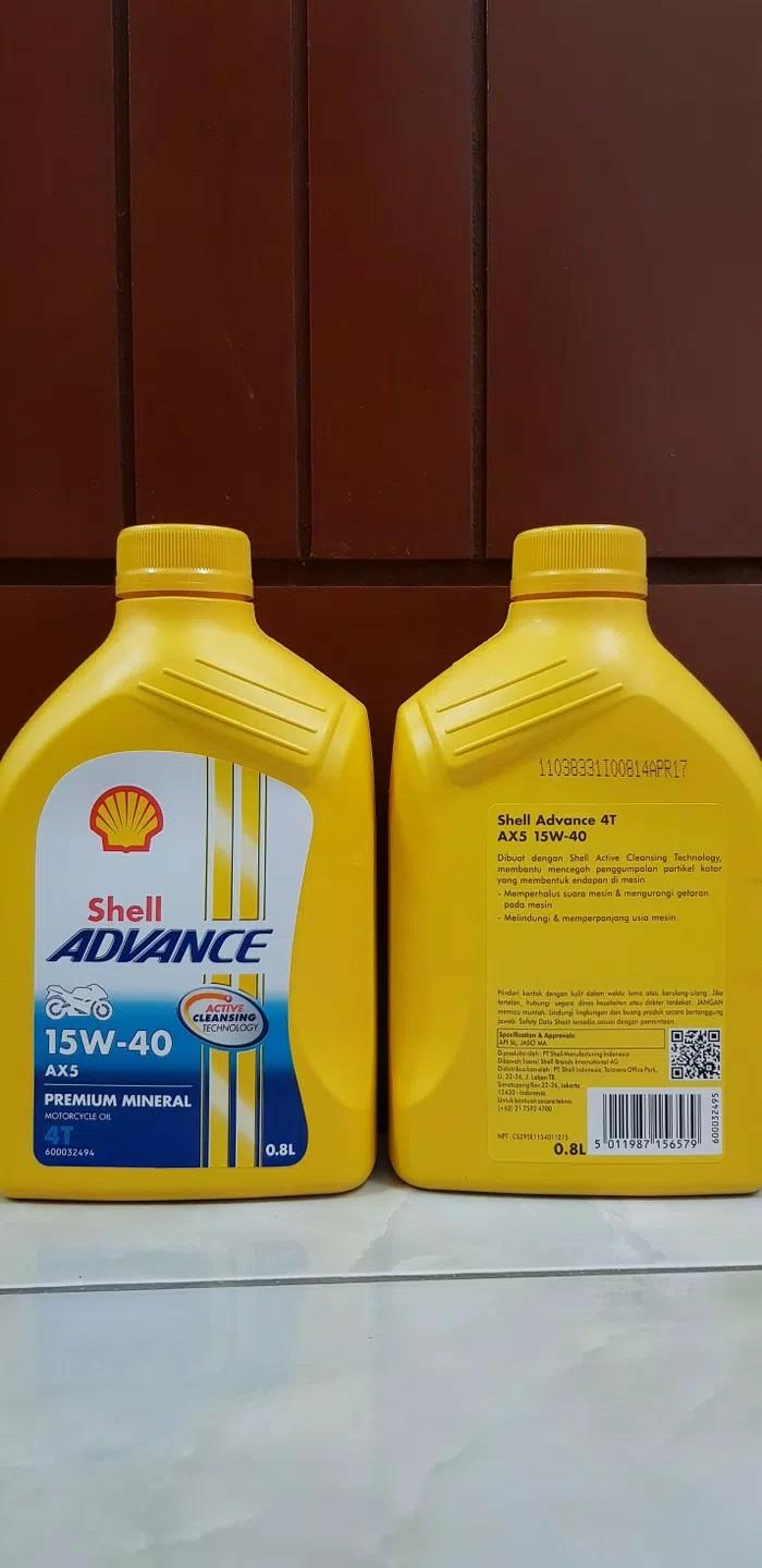 Oli shell ax5 ax 5 o.8 liter
