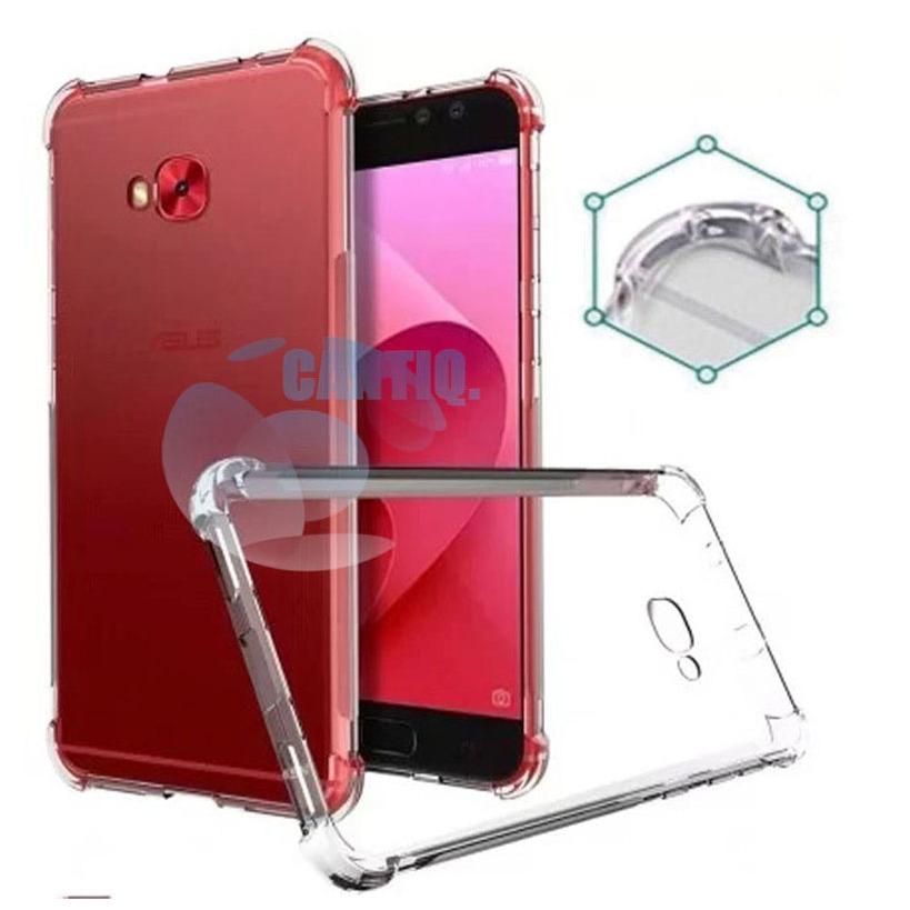 Case Anti Shock Asus Zenfone 4 Selfie ZD553KL Bahan Akrilik Anti Crack Elegant Softcase Anti Jamur Air Case 0.3mm / Silicone Asus Asus Zenfone ZD553KL / Soft Case / Silikon Anti Crack / Case Hp / Case Anti Crack / Pelindung Hp - Putih Transparant