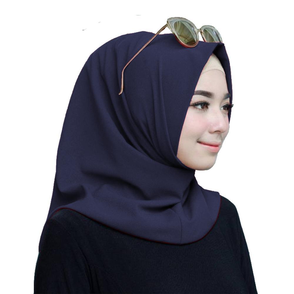 kerudung hijab instan salwa biru navy murah bisa bayar di tempat