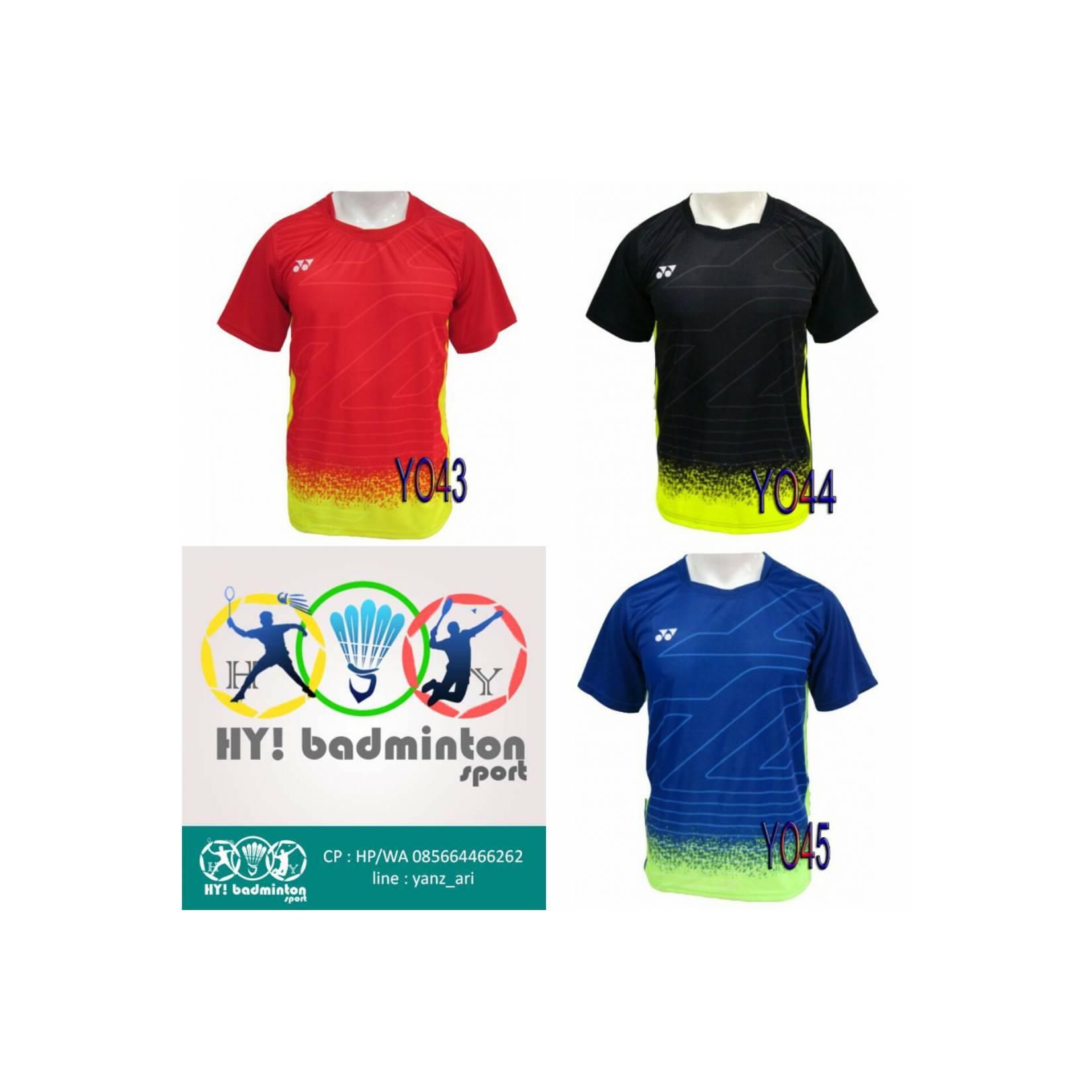 baju badminton 2017 terbaru Baju Badminton Yonex YO43 - YO45