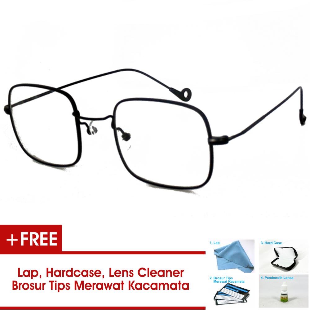 Frame Kacamata Pria Wanita Korea SBYAN Hitam Bisa Dipasang Lensa Minus Di Optik Terdekat