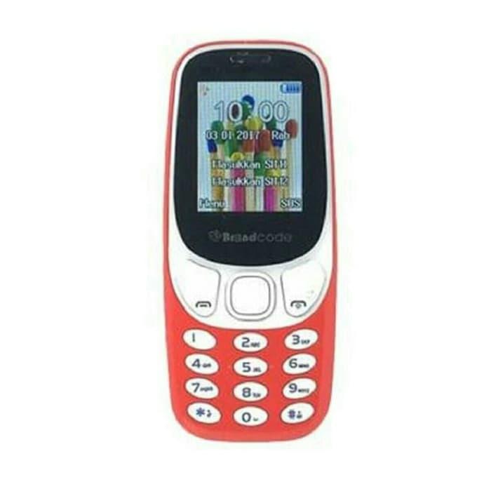HANDPHONE CANDYBAR BRANDCODE B3310 DUAL GSM LCD 1.77 INCH CAMERA FM RADIO BLUETOOTH