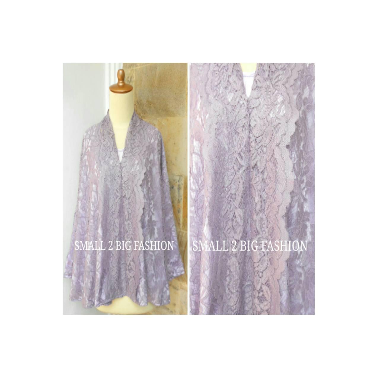 kebaya brokat big blus bigsize wanita atasan muslim brukat jumbo