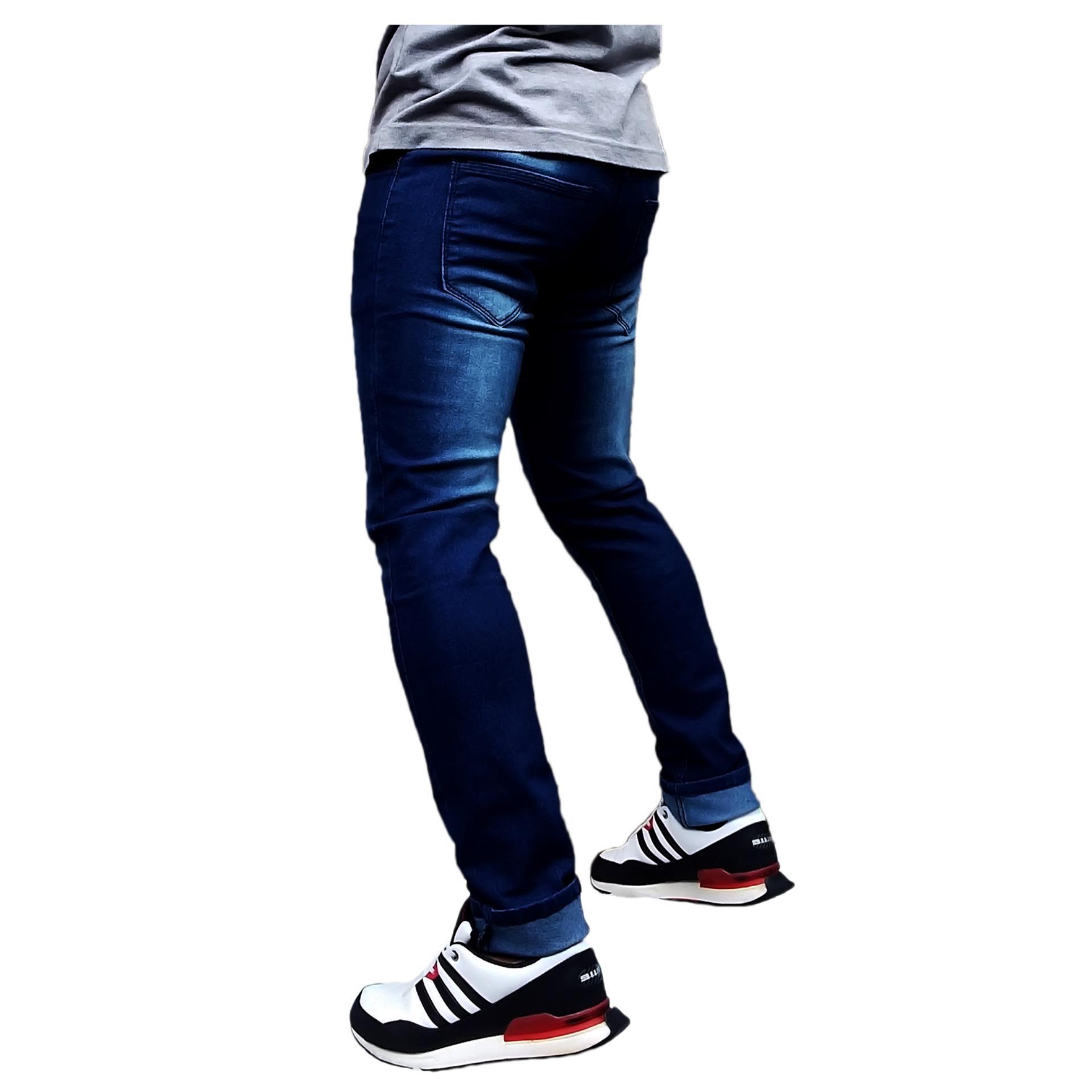 OFC- Celana jeans denim skinny / slimfit / pensil pria – HITAM NAOMI  