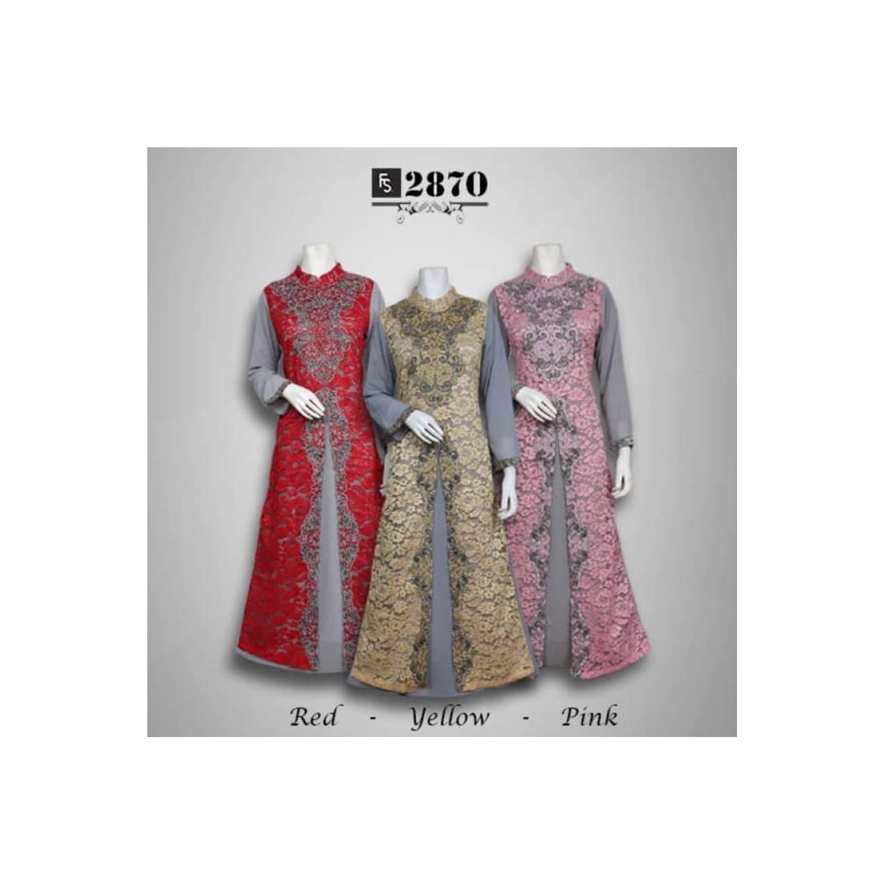 gamis modern Baju Pesta Brokat Ranisha FS2870