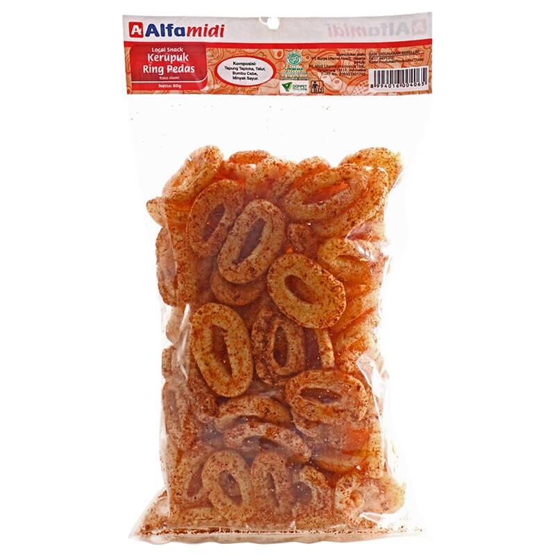 Alfamidi Kerupuk Ring Pedas 80g