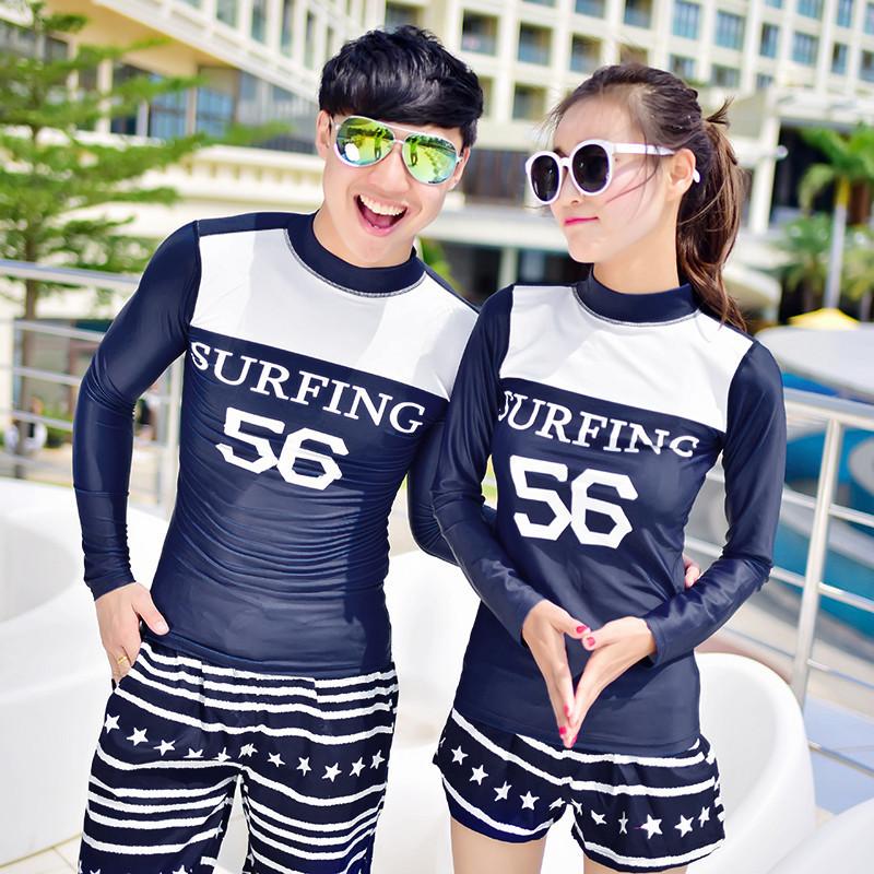 Baju Diving Ritsleting Lengan Panjang Slimming Cepat Kering Anti Sinar Matahari Unisex