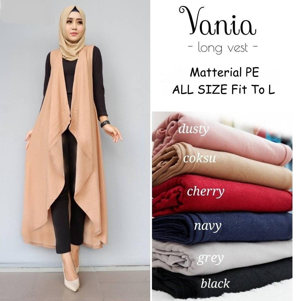 D.N.Y.H Shop VANIA LONG VEST Baju / Kemeja Dress / Kardigan / Tunik / Atasan Wanita / Dress Wanita / Blouse Jumbo / Dress Jumbo / Dress / Blazer Jumbo / Baju Kerja / Cardigan / Setelan / Jumpsuit / Baju Wanita / Shirt / Tshirt