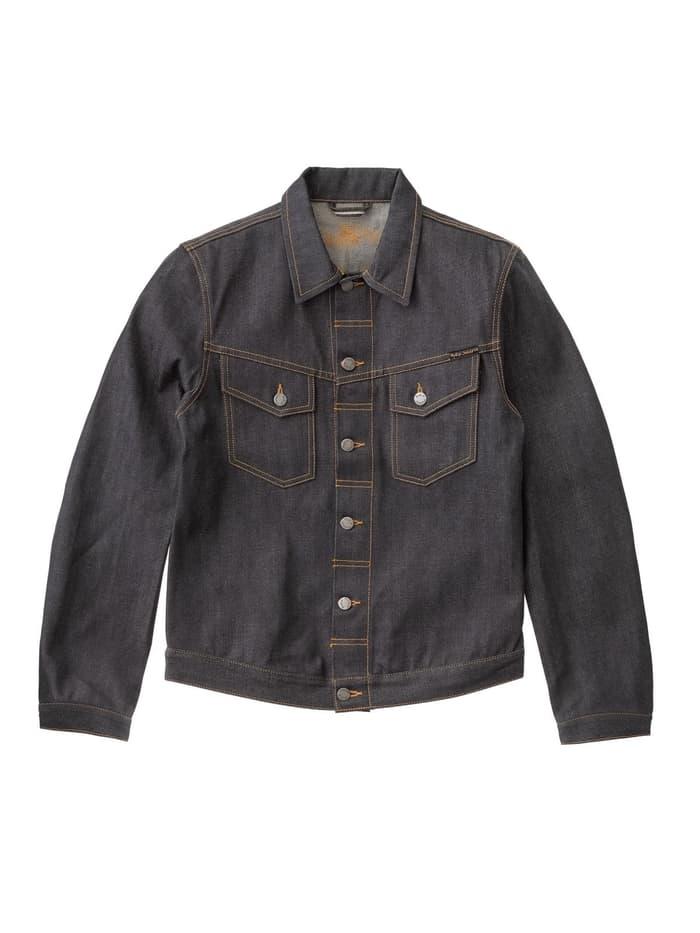 TERLARIS Nudie Jeans Kenny Dry Orange Selvage Denim Jacket