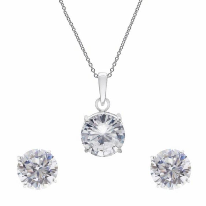Set Kalung+Anting DIAMOND Titanium ANTI KARAT SELAMANYA PT26