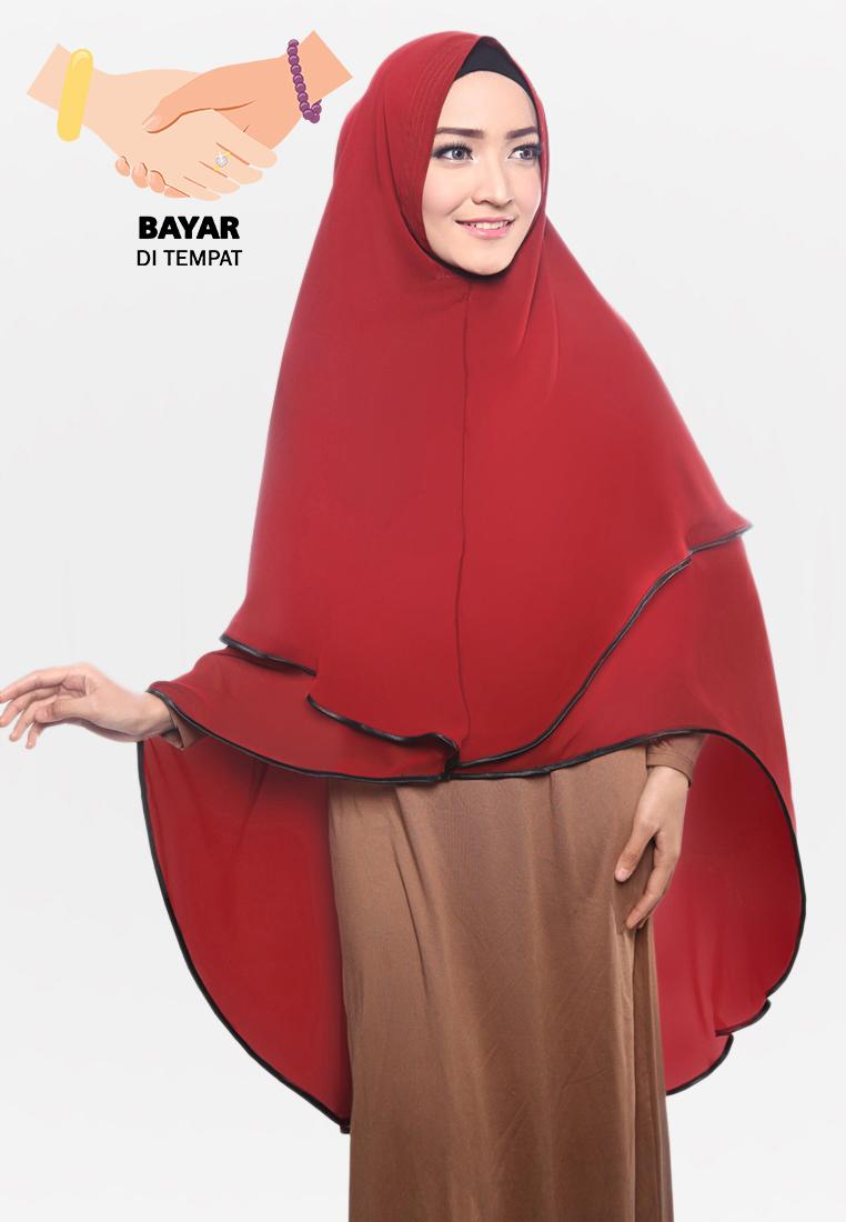 Kerudung Hijab Jilbab Syari - Khimar Mecca Dua Umpak