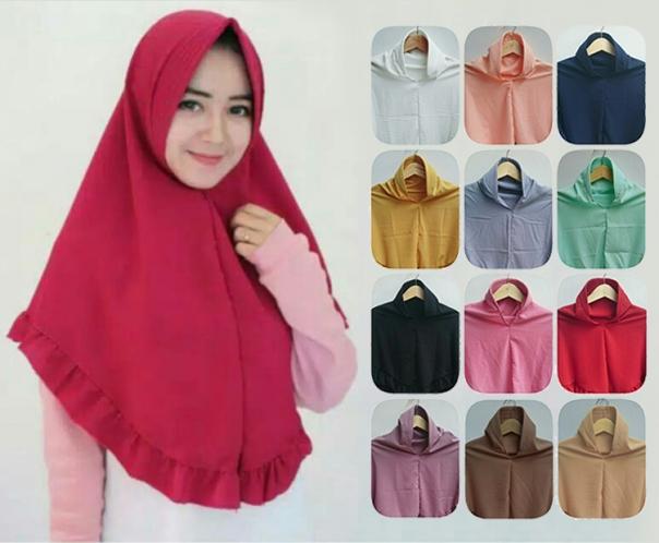 Hijab Khimar Rempel Pet Umadera
