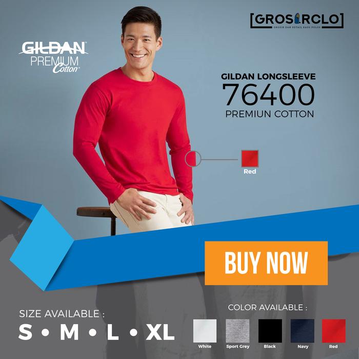 kaos polos gildan premium long sleeve original murah jakarta - Pe8Hdk
