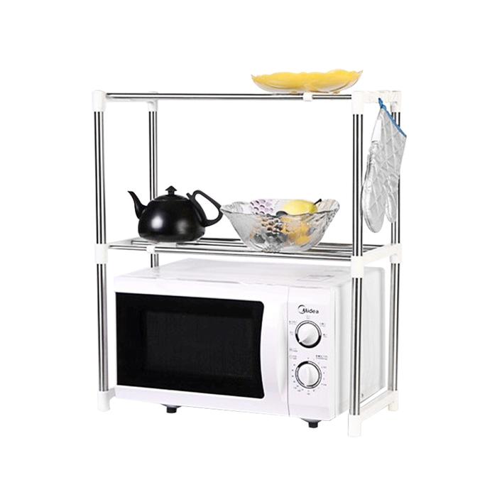 Microwave Oven Stainless Steel Storage Rack - Rak Penyimpanan Dapur