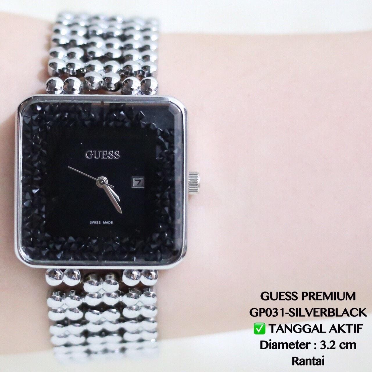 Terlaris ! PUSAT JAM TANGAN MURAH GROSIR GUESS PREMIUM WANITA TANGGAL RANTAI CEWE