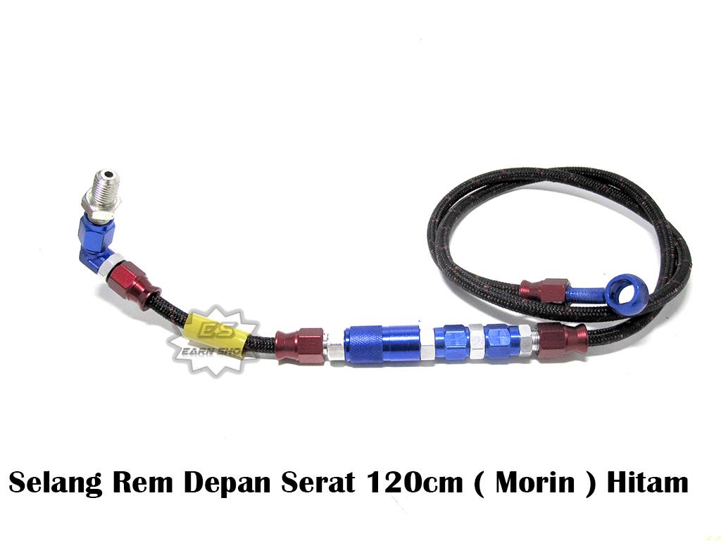 Selang Rem Depan Serat 120cm ( Morin ) Hitam
