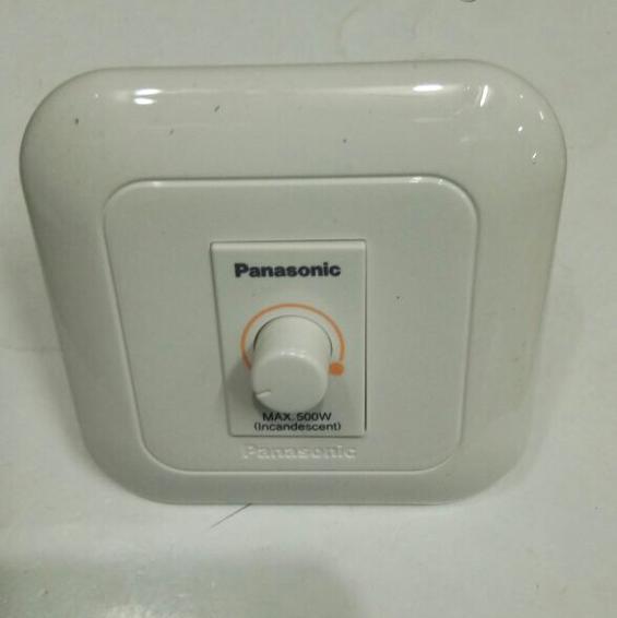 Saklar Dimmer / Dimer Kecil Inbow Putih Merk Panasonic Daya 500 Watt