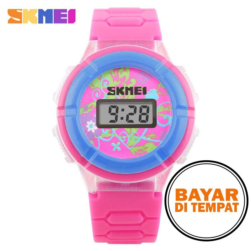 Skmei Children Sport Led Watch - Dg1097 - Red / Merah / Pink Rose / Merah Muda Watch Watches Jam Tangan Cewek Cewe Wanita Anak Unik Lucu Fashionable Berkualitas FREE ONGKIR