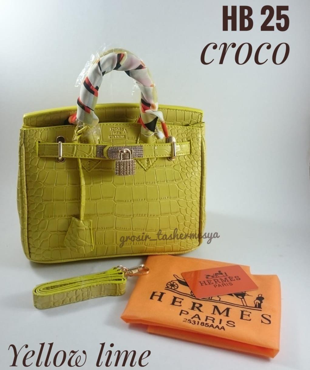 tas kekinian hermes birkin 25 yellow lime
