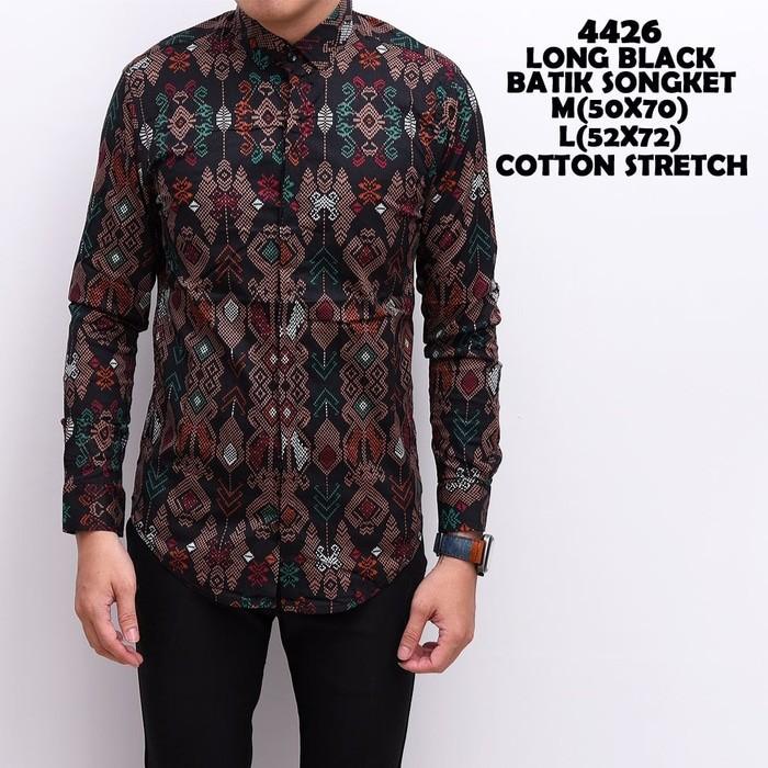 the most Kemeja Panjang Batik Songket Kerja KOndangan Pria casual Formal atasan cowok fashion terbaru termurah terlaris beli baju kaos oblong distro bandung