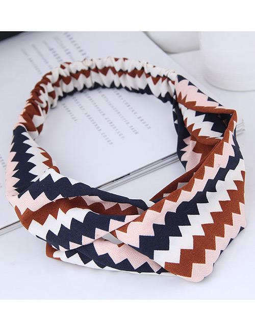 LRC Bando Fashion Sawtooth Pattern Decorated Hairband