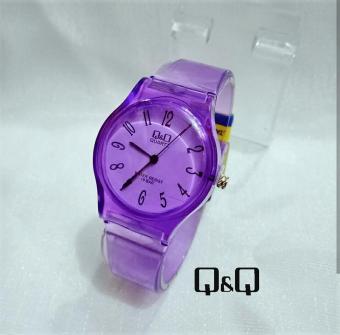 Harga preferensial QQ - Jam Tangan Wanita/Anak Perempuan Jam Tangan QnQ Transparan Water Resistant Model Terbaru beli sekarang - Hanya Rp22.575