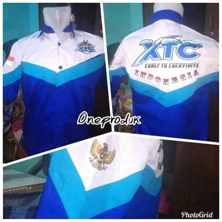 Kemeja xtc polet biru