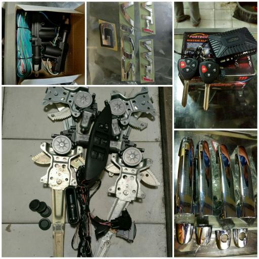 Paket: Power Window Vios/Limo 2007-2012 (Gen2), Emblem, handle, central lock, alarm