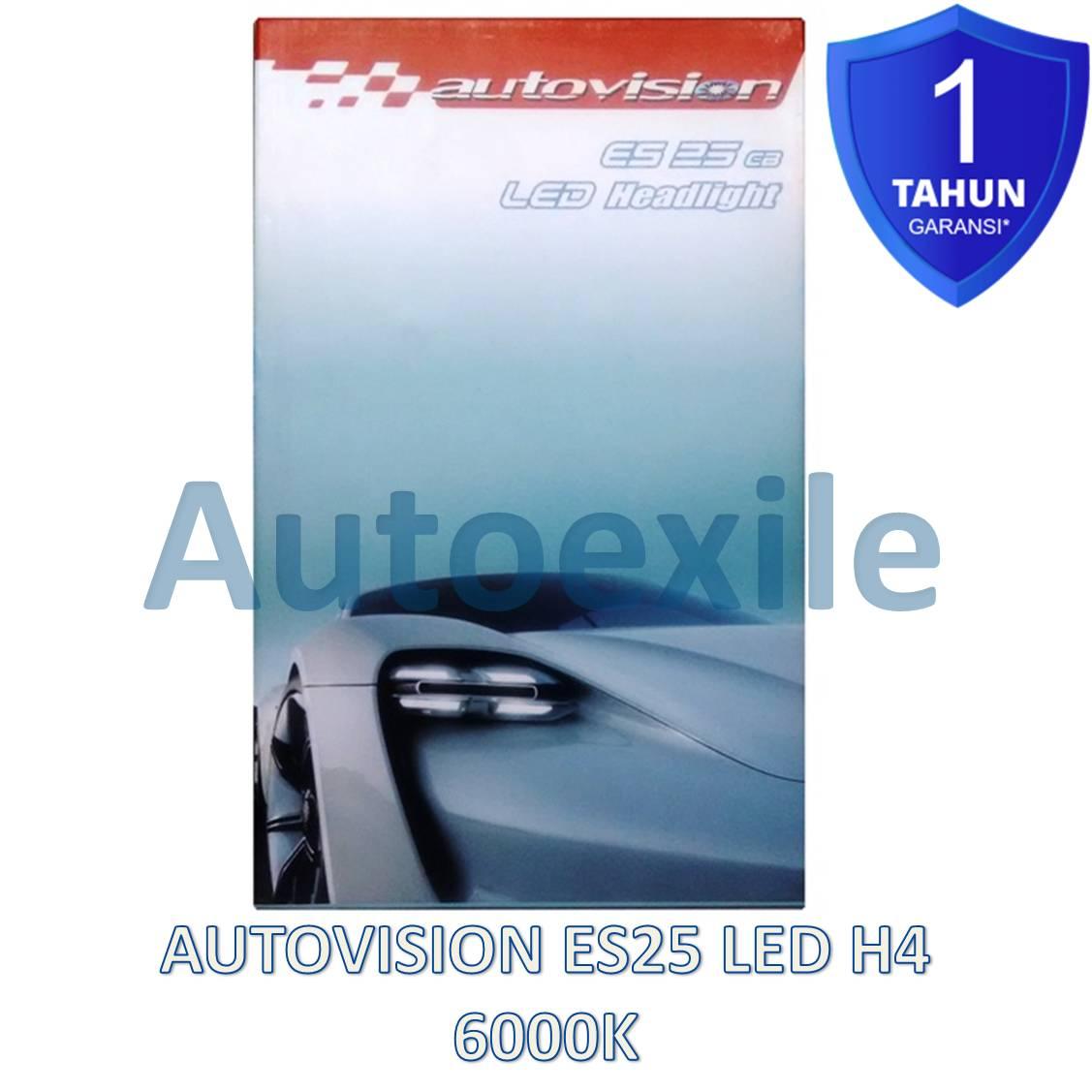 Autovision ES25 CB LED H4 H/L 25/50W 6000K Putih Epistar ES-25 Lampu Mobil Garansi