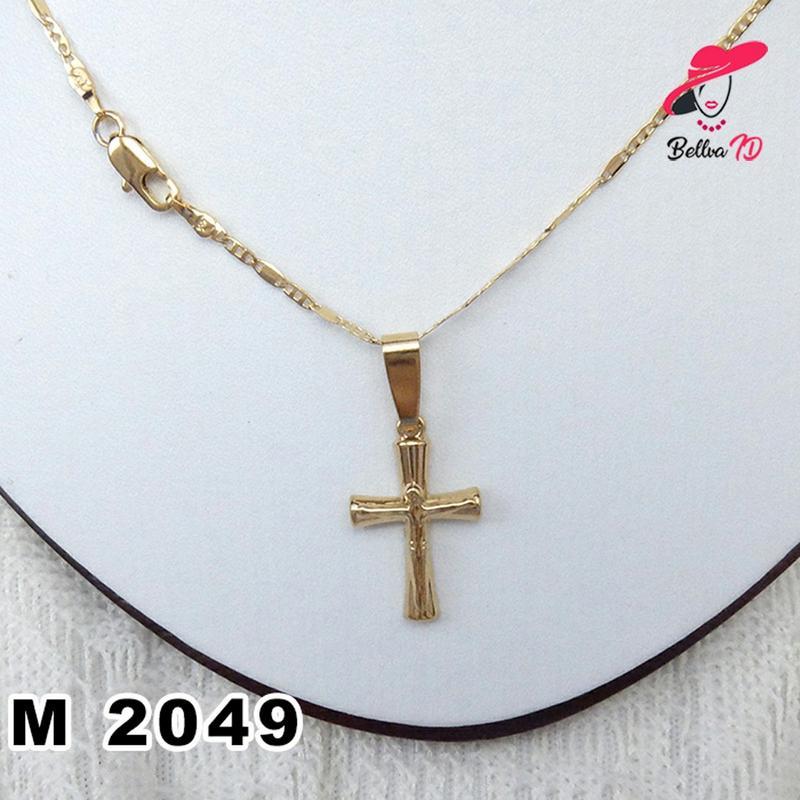 Jual Aksesoris Kalung lapis Emas Salib M 2049