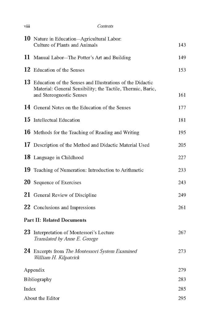 The Montessori Method: The Origins of an Educational In