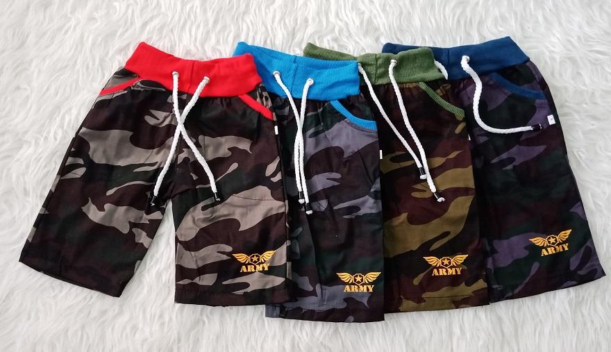 Celana Pendek Anak Army - Warna Random