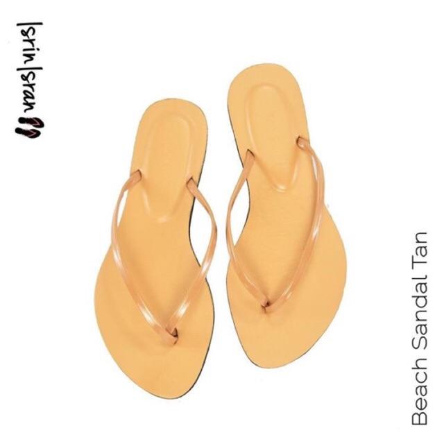 Sandal Jepit Beach Isrin Isran - Tan