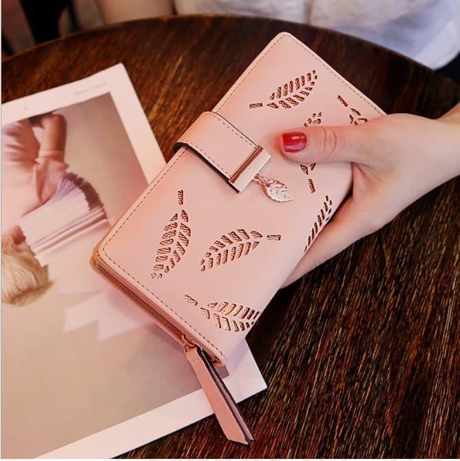 Special Dompet Wanita Motif Leaf/ Dompet Elegant Fashion Wanita/ Harga Termurah/Real Pict