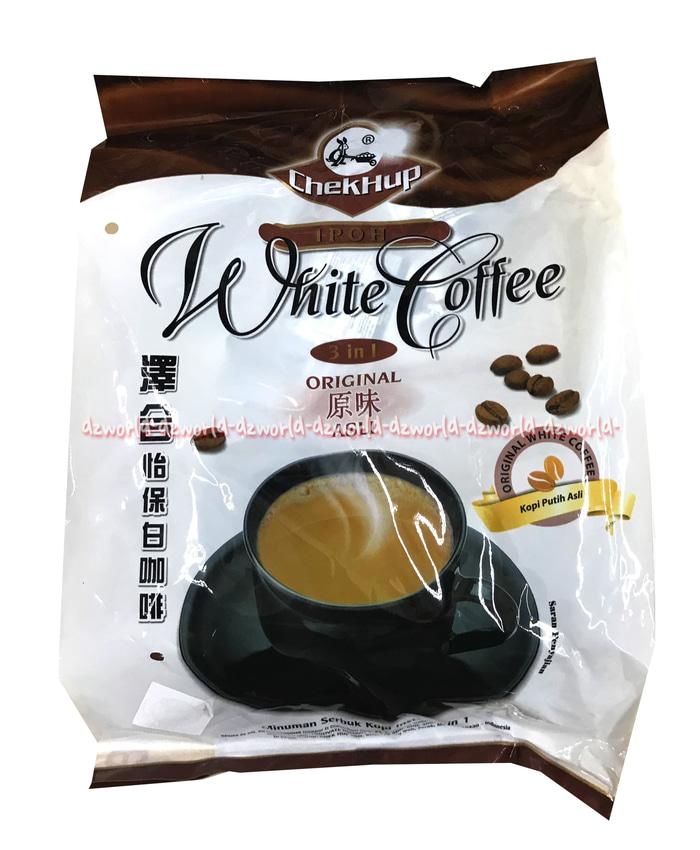 Chekhup White Coffee Ipoh Original With Rock Sugar Isi 15 Sachet