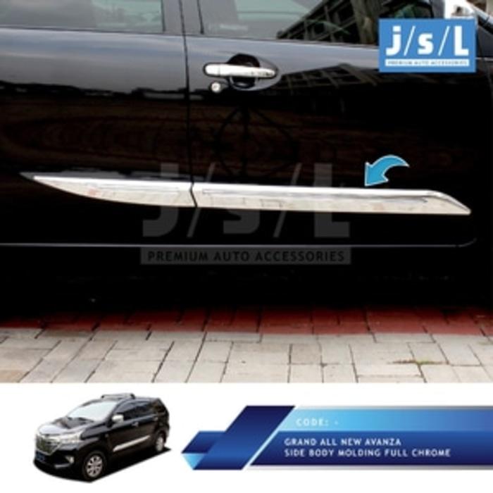 All New Xenia Side Body Molding Full Chrome / List Body Samping JSL