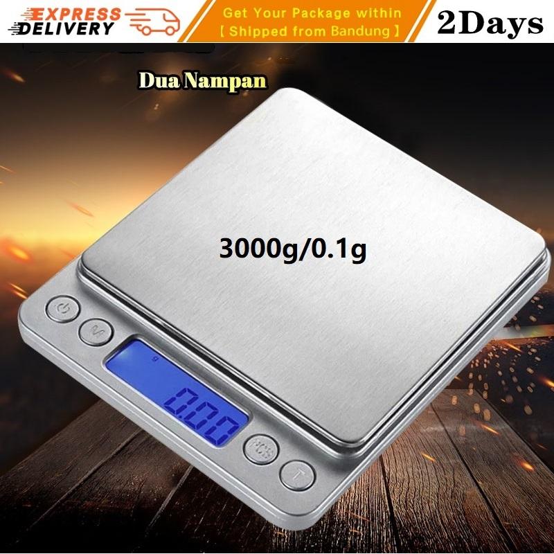 【3000g / 0.1g】Timbangan Dapur Elektronik Digital Mini Kitchen Scale Timbangan Emas Jewelry Scale Timbangn Kue / Perhiasan / Cubilose / Obat-obatan / Kacang Skala