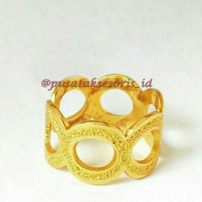 Jual Cincin Nama Gold Lapis Emas 24 Karat Bisa cetak sesuai nama sendiri