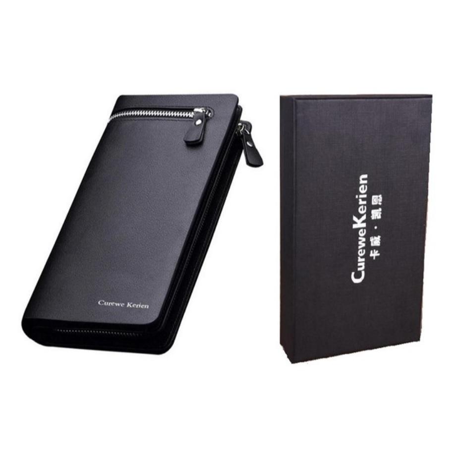 Curewe Kerien Dompet Premium Import Pria Wanita Zipper Panjang Handbag plus box original